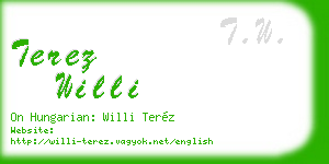 terez willi business card